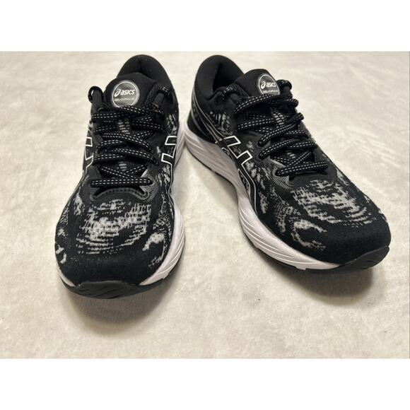 ASICS Women’s Shoes Size 7 Gel Cumulus 23 Black White Running Sneakers Flyte - Picture 3 of 8
